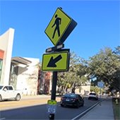 Pedestrian crosswalk signal