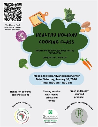 Healthy Cooking Class Flyer