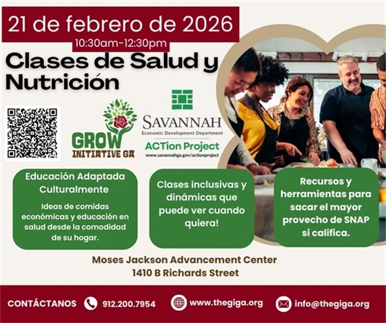 February Nutrition Class Flyer in Spanish