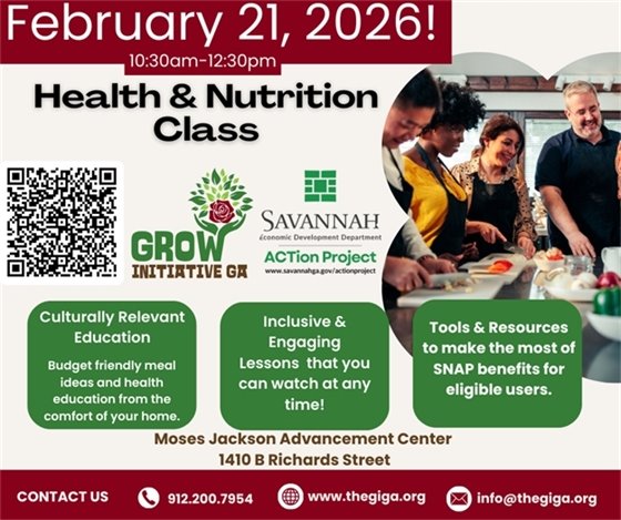 February Nutrition Class Flyer