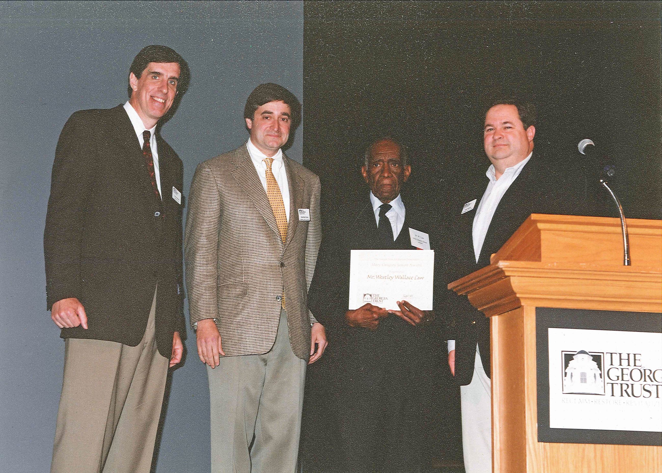 W. W. Law receiving the Mary Gregory Jewett Award
