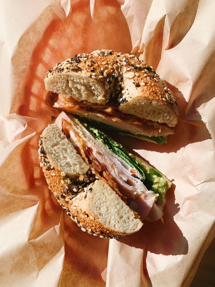 Big Bon bagel sandwich Big Bon bagel sandwich