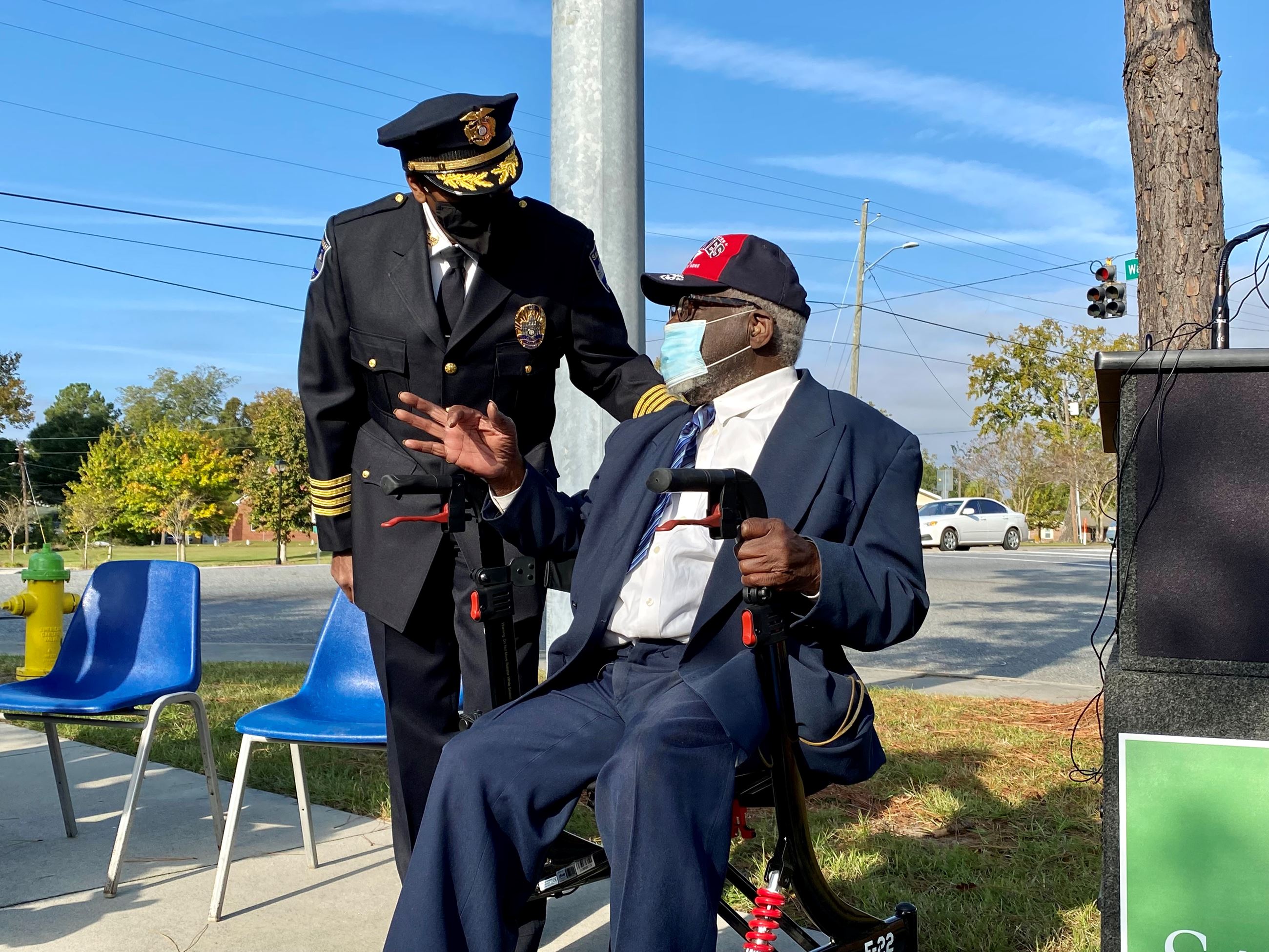 Lt. White with Savannah Police Chief