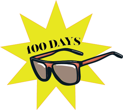 100 days badge