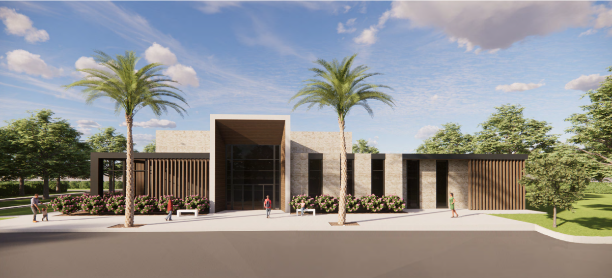 Windsor Forest Community Center Renderings Night 