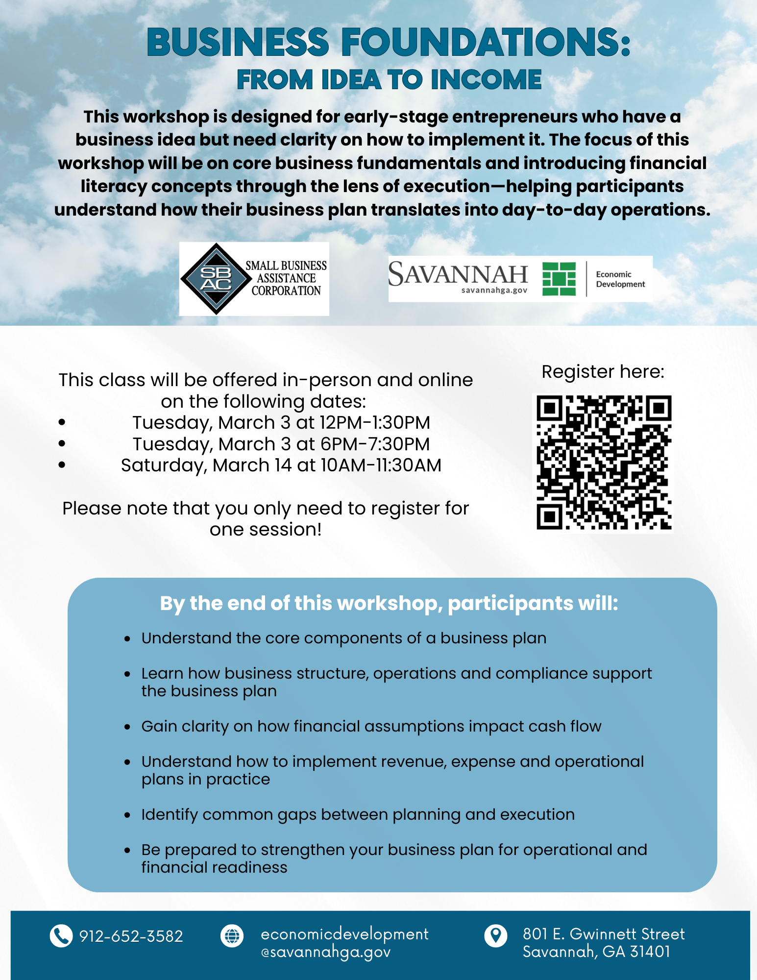 Business Foundations Flyer