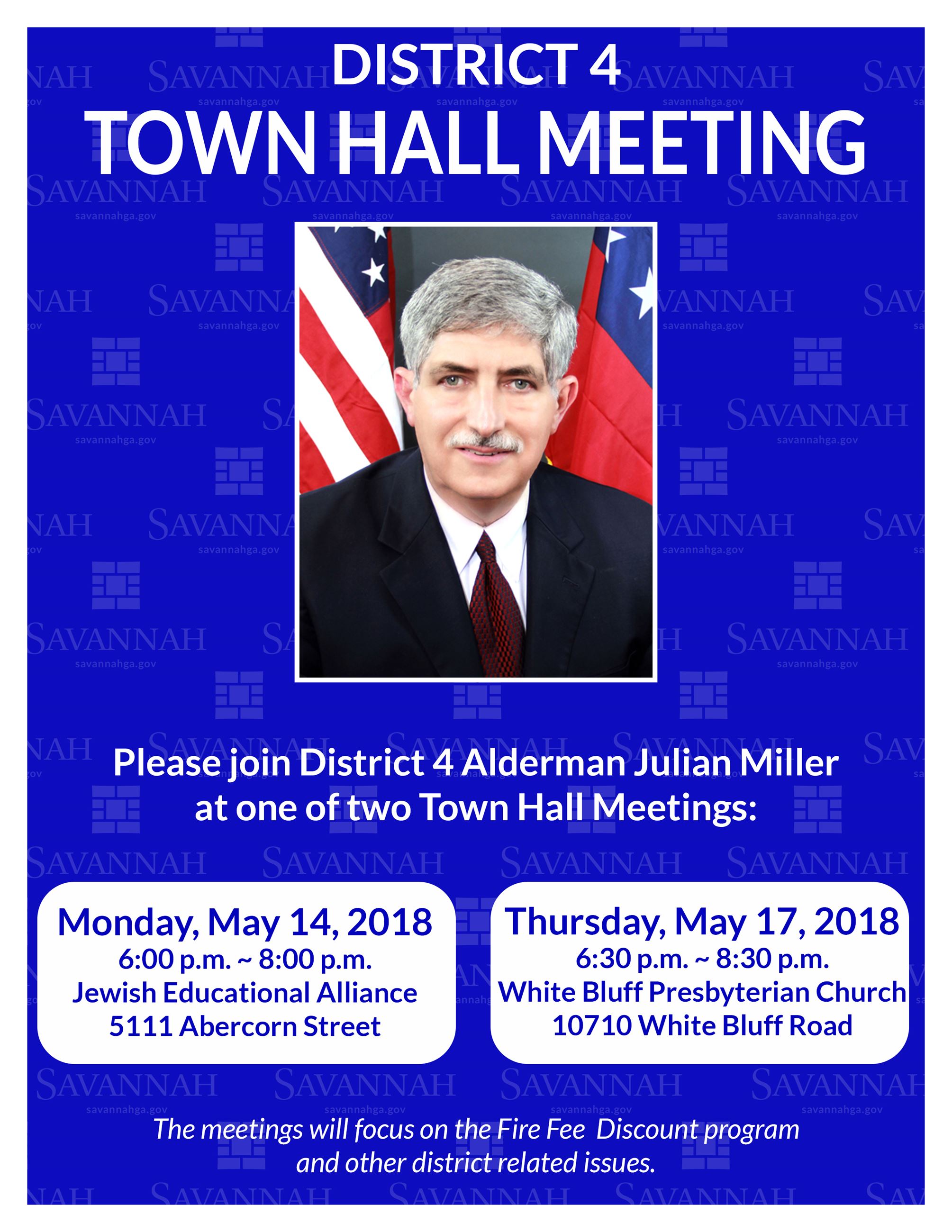 DISTRICT 4 TOWN HALL INVITATION
