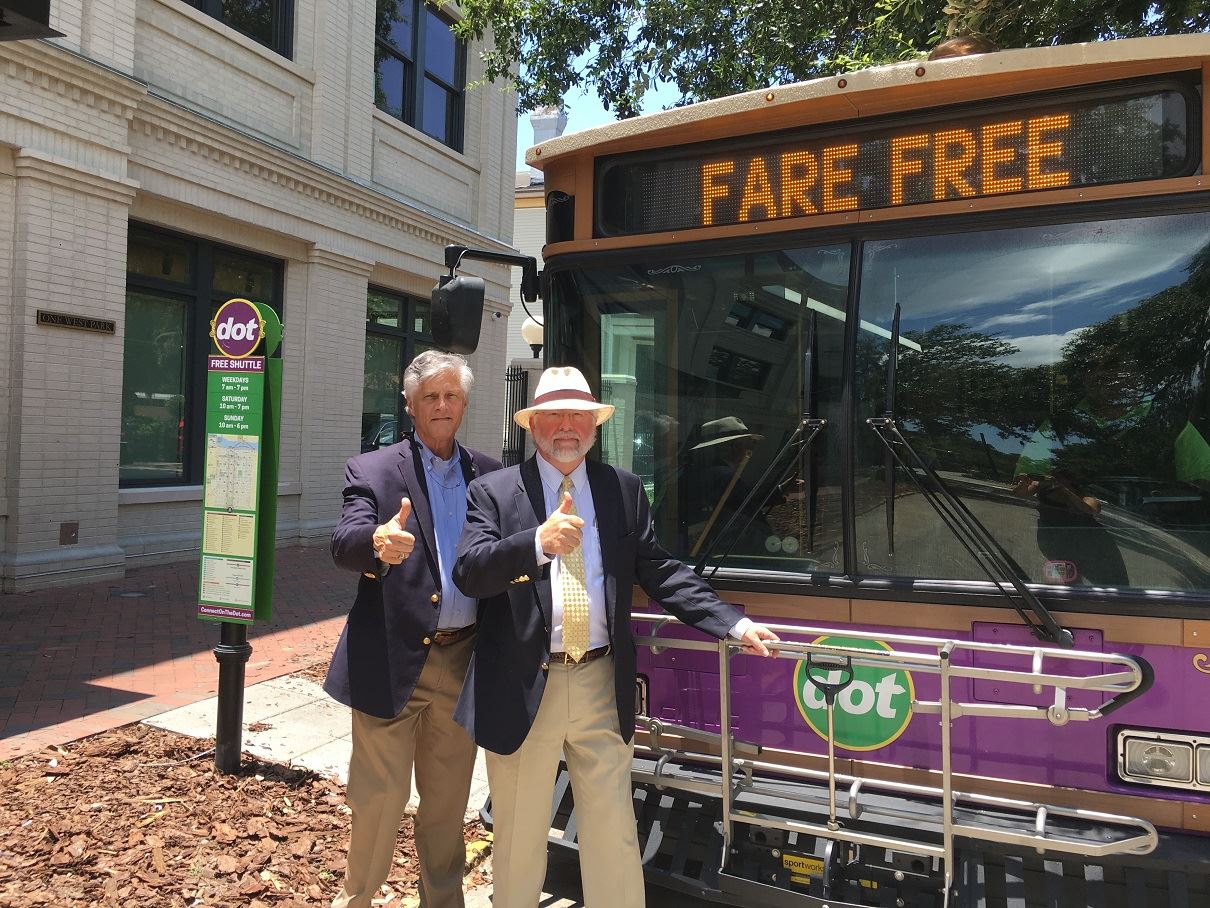 DOT shuttle Mayor and Durrence