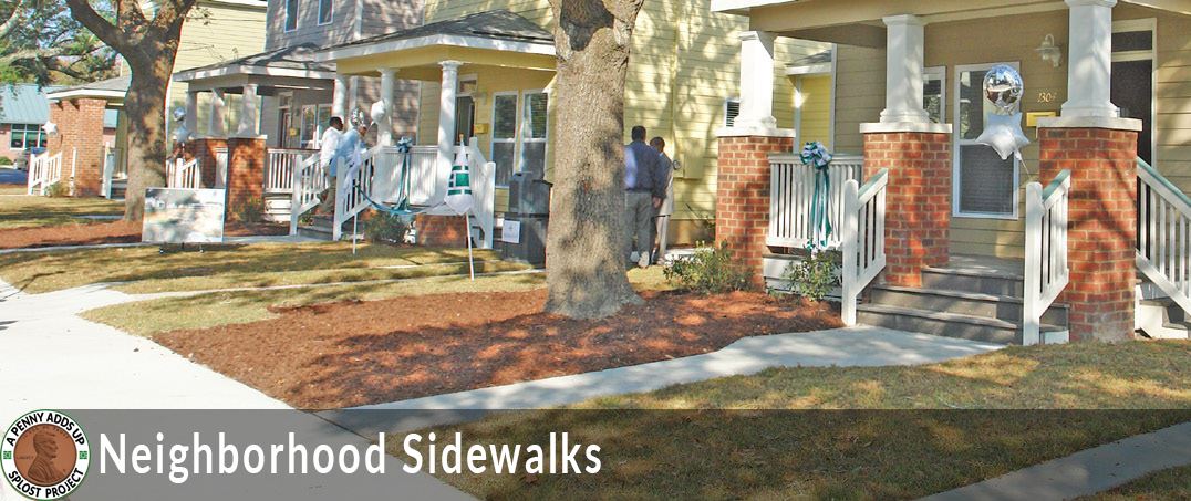 neighborhood sidewalks