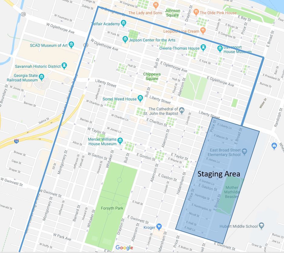 SSU Homecoming Parade Map