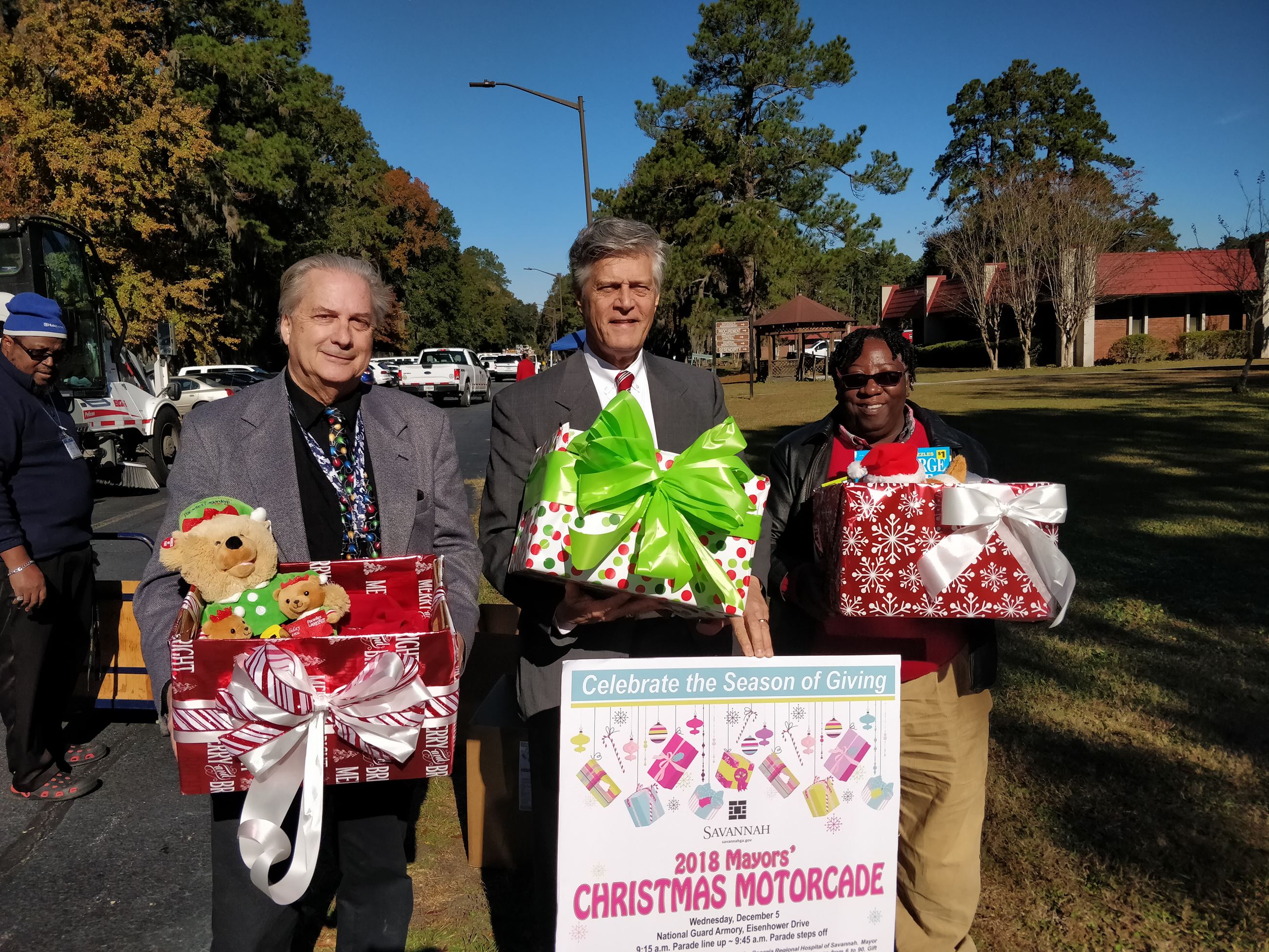 Mayor with Hospital Staff