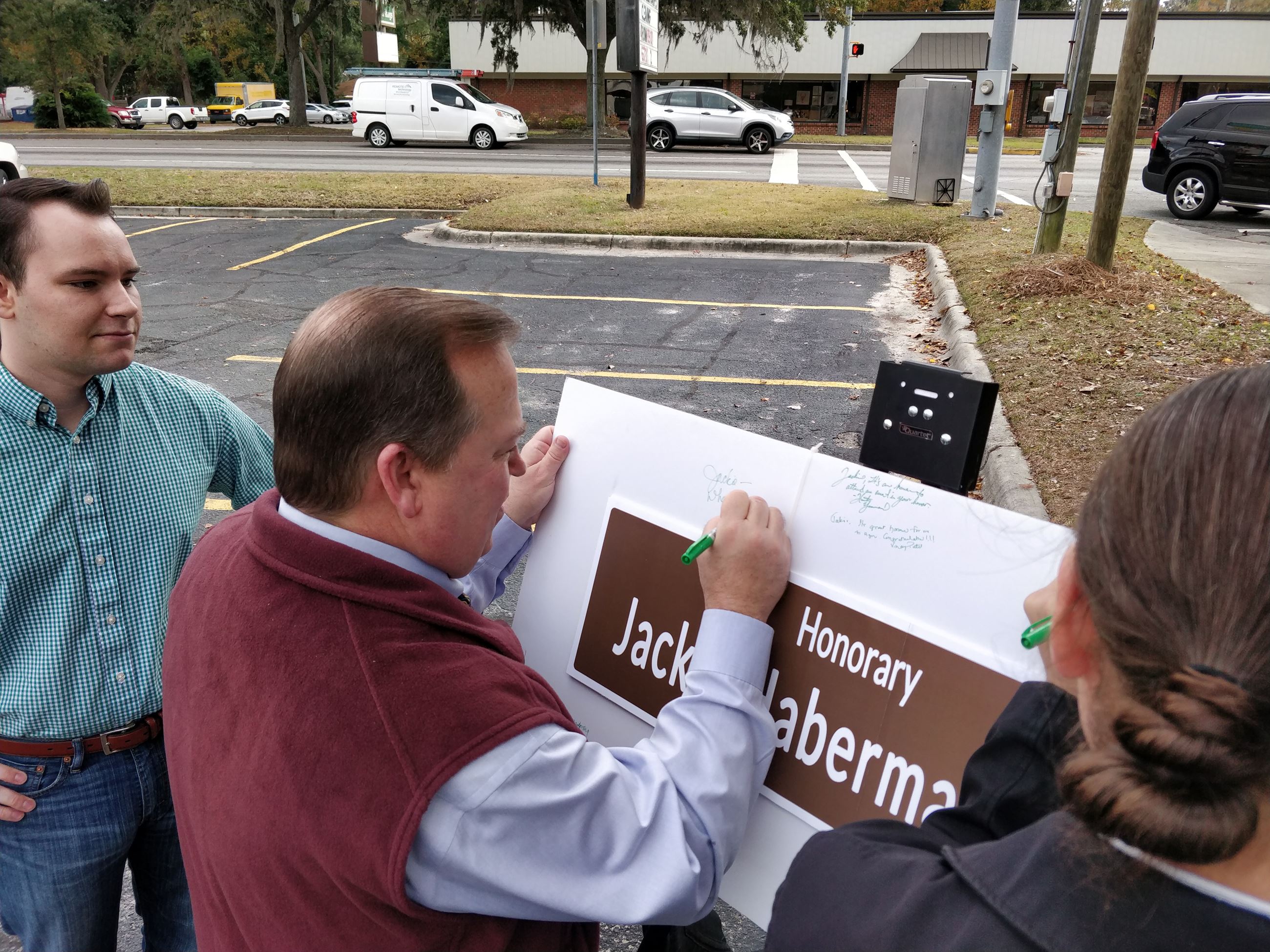 Alderman Signing Dedication