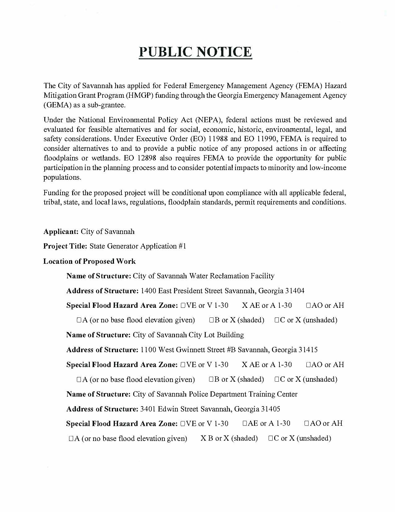 Application for FEMA Hazard Mitigation Grant Program funding through GEMA_201903_Page_1