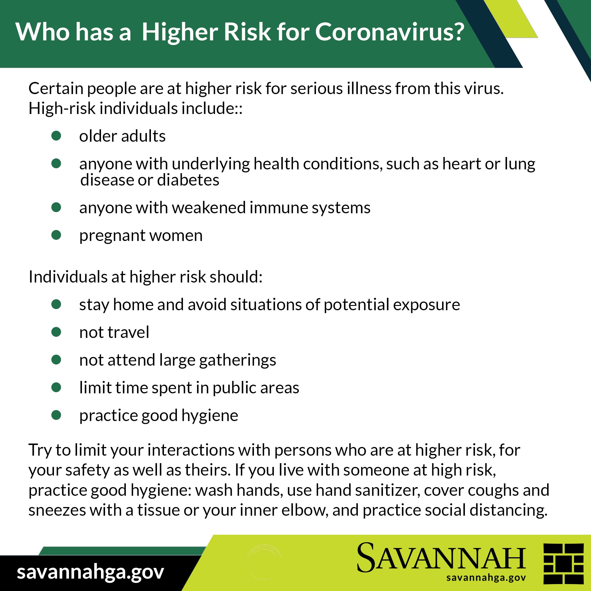 Who is High Risk 03252020 Opens in new window