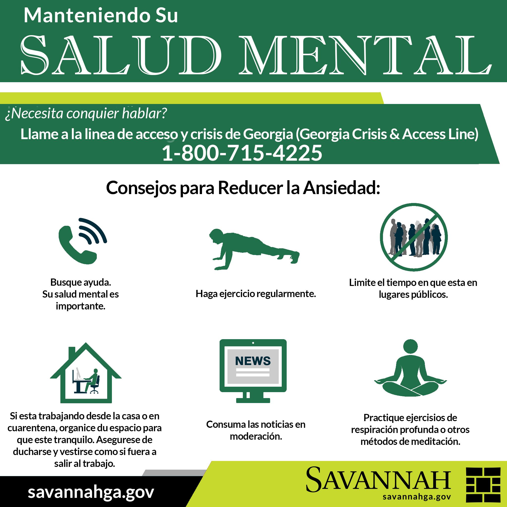 Mental Health graphic SPANISH  Opens in new window