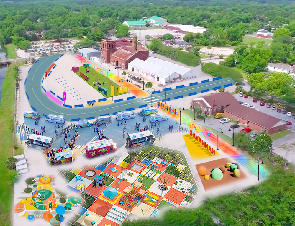 Water Works Aerial Rendering