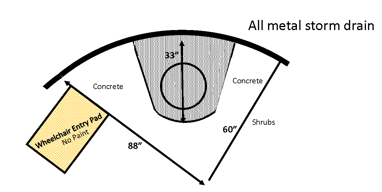Storm drain public art - Baseball drain 3
