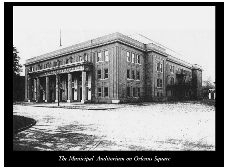 The Municipal Auditorium on Orleans Square