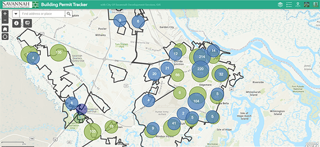 Building Permit Tracker Interactive Map Opens in new window