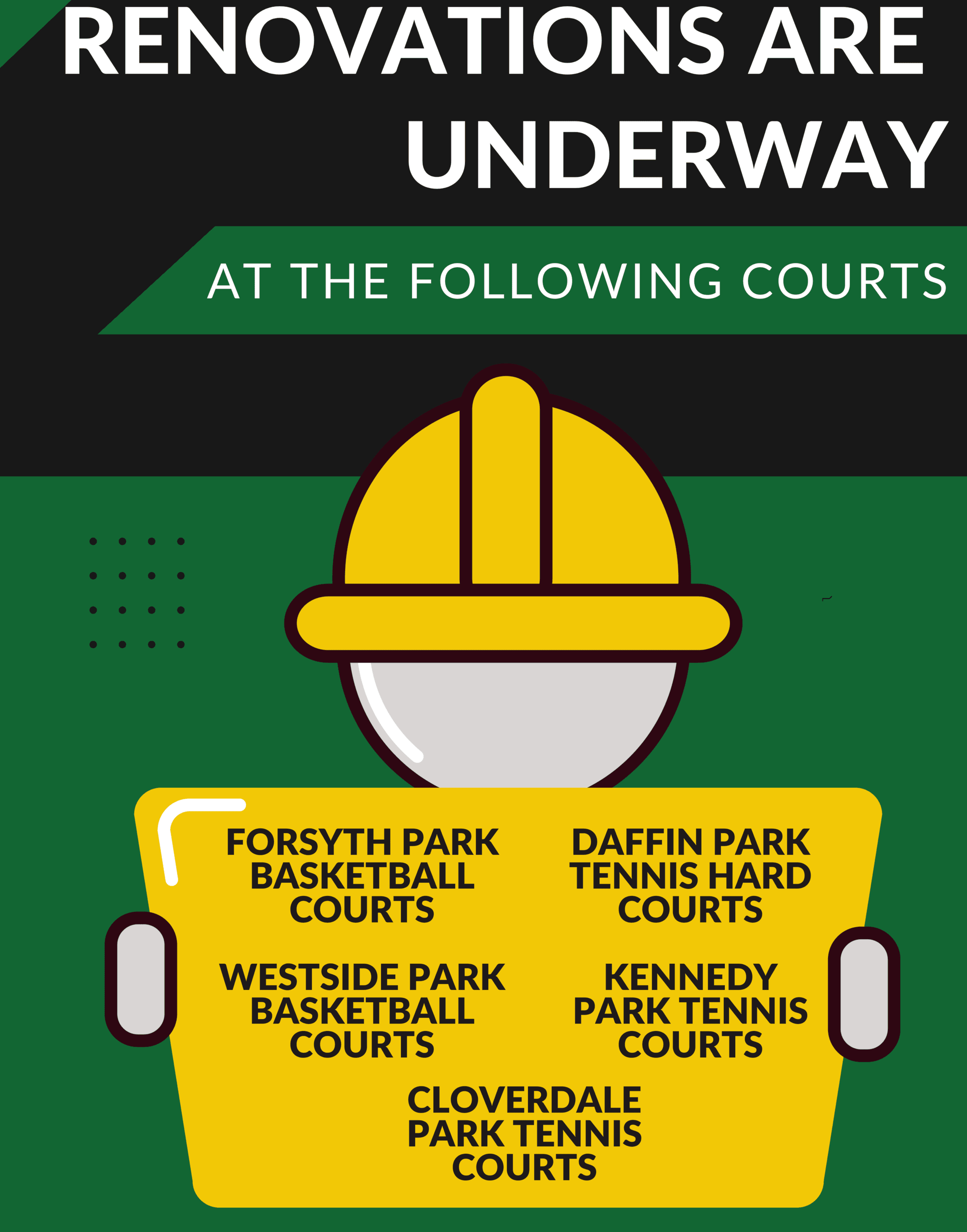 Renovations are underway