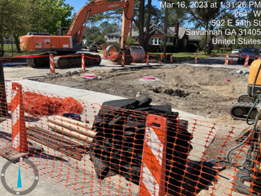 Photo of recently completed construction site on 54th St. between Reynolds and Atlantic.