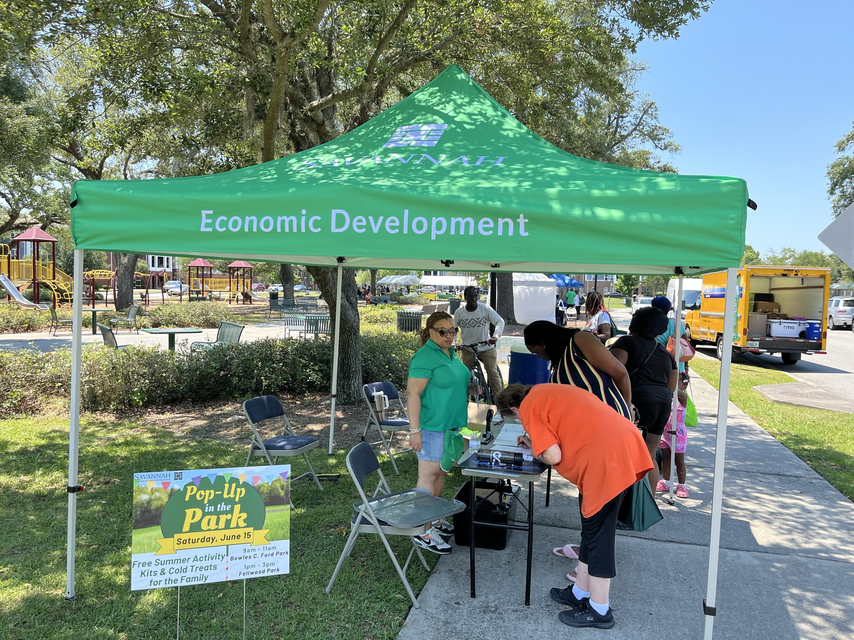 Pop-up in the Park June 15 2024